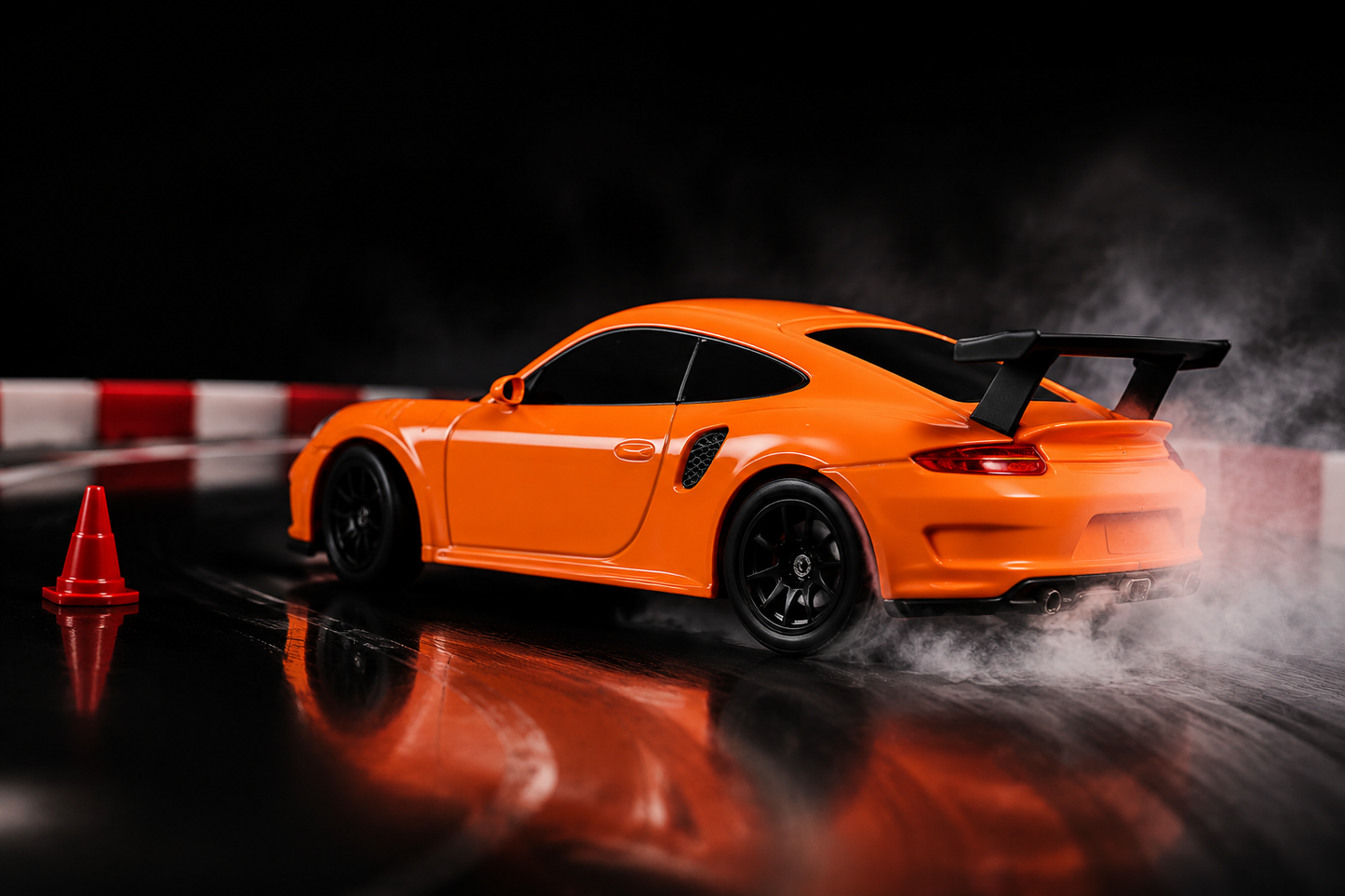 Orange porsche