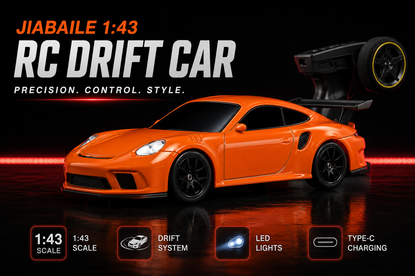 Orange porsche