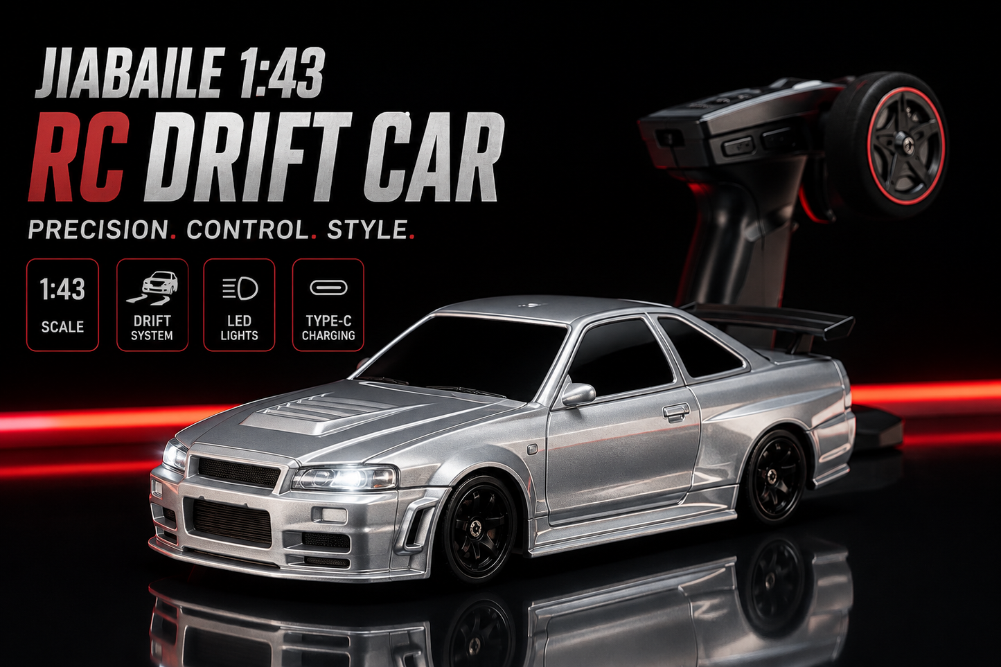 Nissan GT- R 34 (silver)