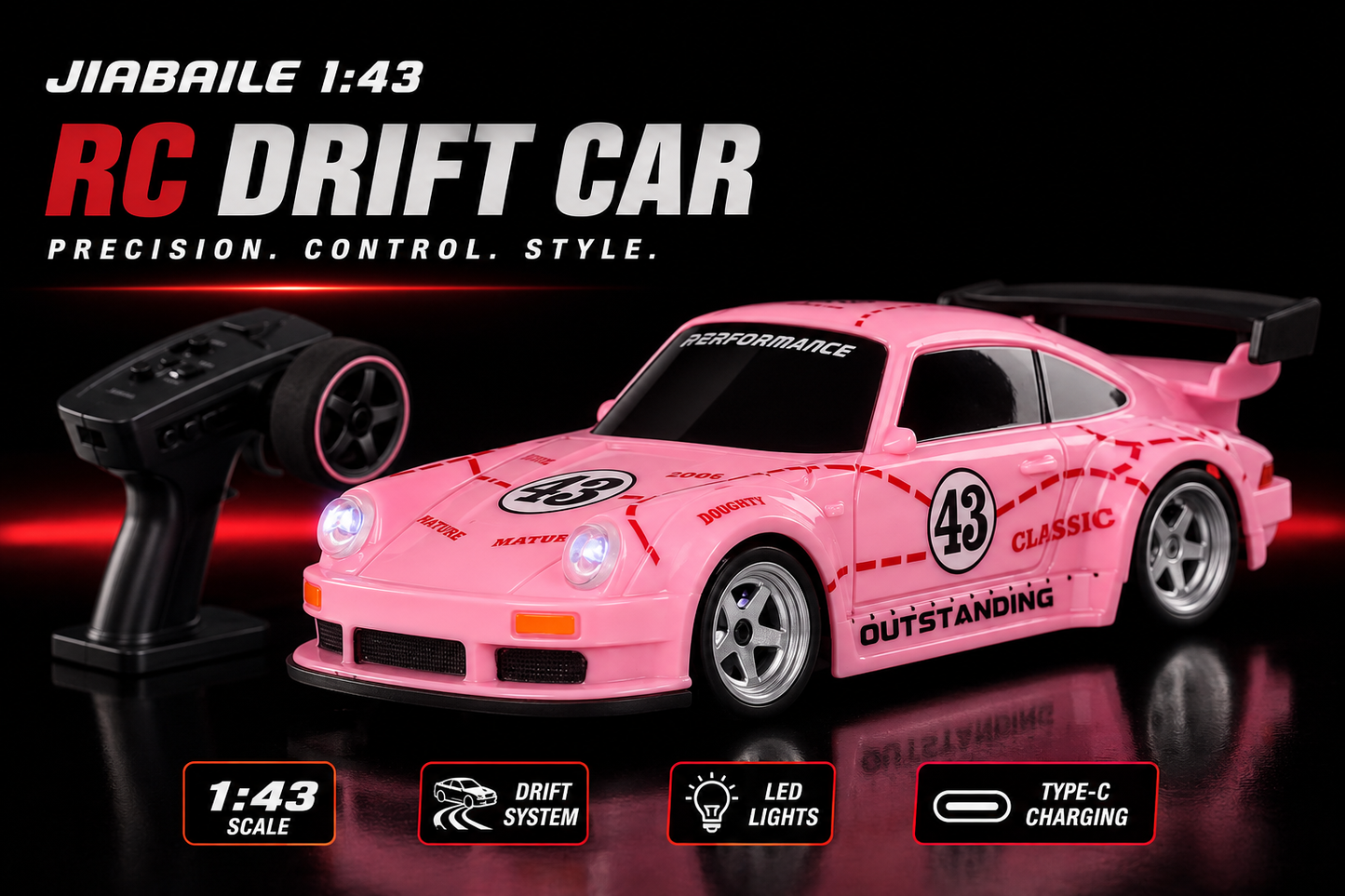 Pink Porsche Carrera