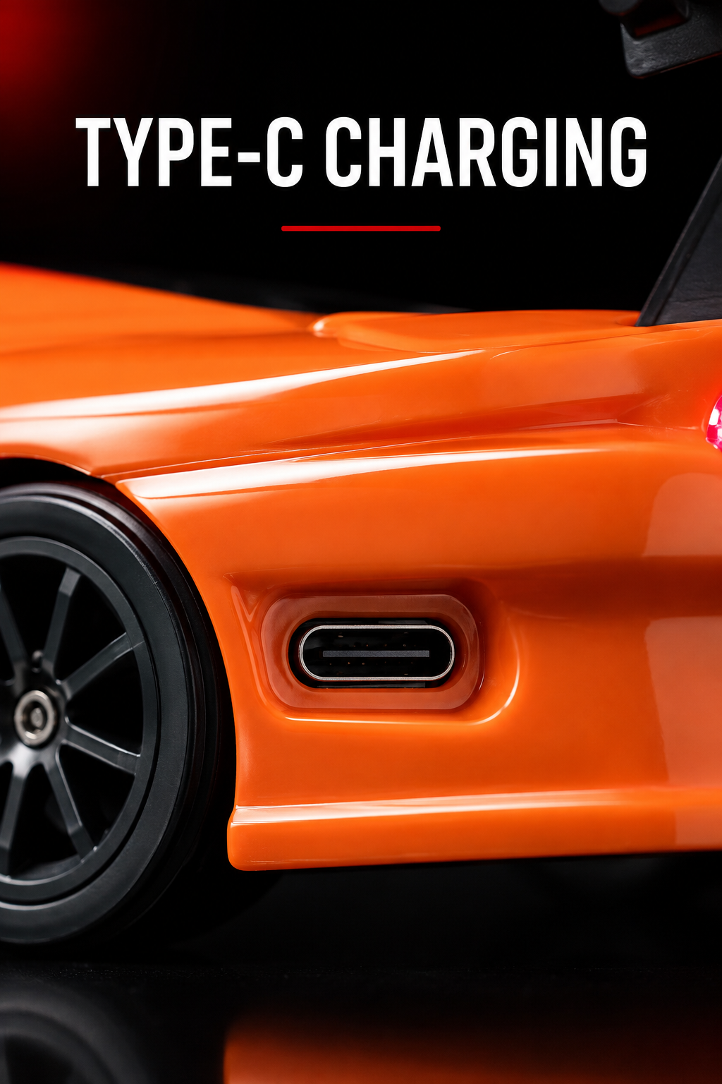 Orange porsche